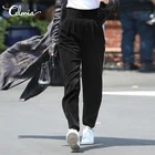 2022 Celmia Женские однотонные вельветовые брюки зимние шаровары с карманами длинные брюки свободные брюки с высокой талией винтажные повседневные офисные брюки