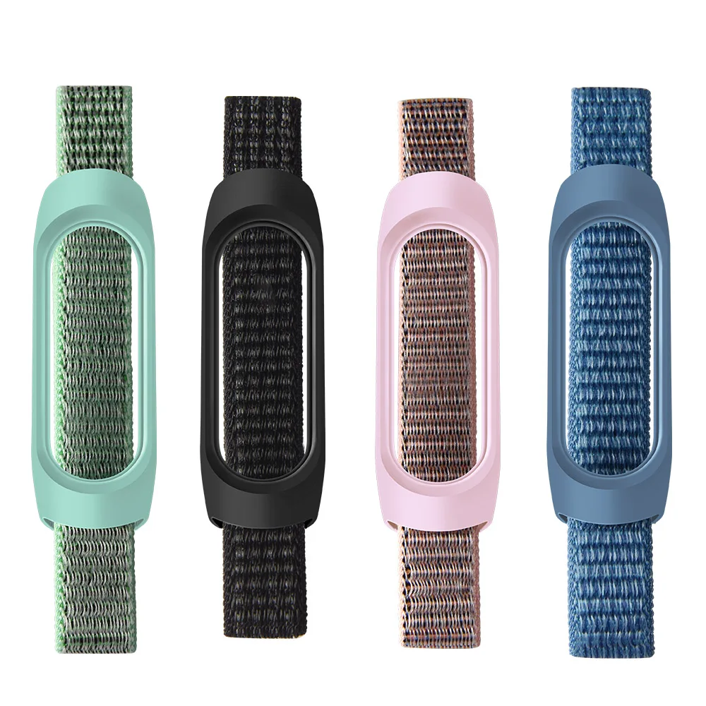 

Nylon Silicone strap For XiaoMi Mi Band 5 4 3 Smart watch Replacement Bracelet For XiaoMi Mi band 3 4 5 Wrist strap Accessories