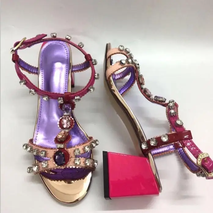 Женские босоножки на высоком каблуке sandalias mujer кожаные сандалии sandalia feminina Летняя