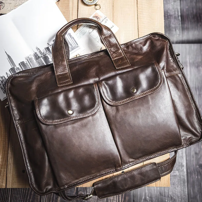 

Сумка для ноутбука, портфель, деловая сумка-мессенджер, роскошная сумка, сумка из натуральной кожи, дизайнерский оригинальный мужской портф...