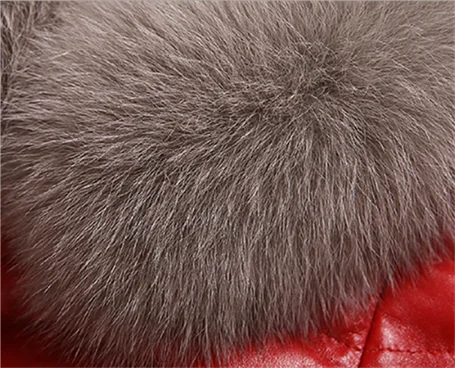 Женский пуховик из натуральной овечьей кожи Толстая теплая короткая куртка с