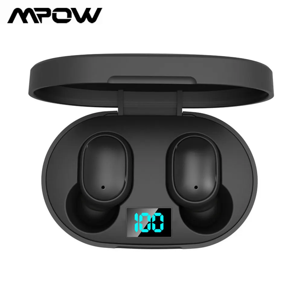 Улучшенные наушники E6S TWS Bluetooth 5 0 беспроводные вкладыши со светодиодным дисплеем