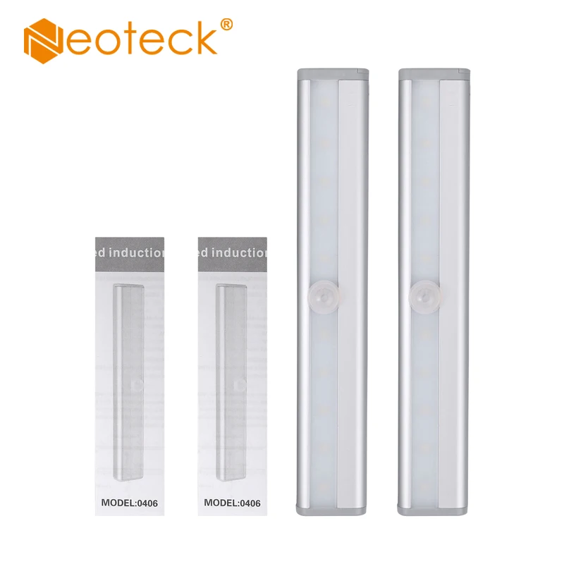 Neoteck 2 шт. 10 светодиодный энергосберегающий светильник с датчиком движения PIR для