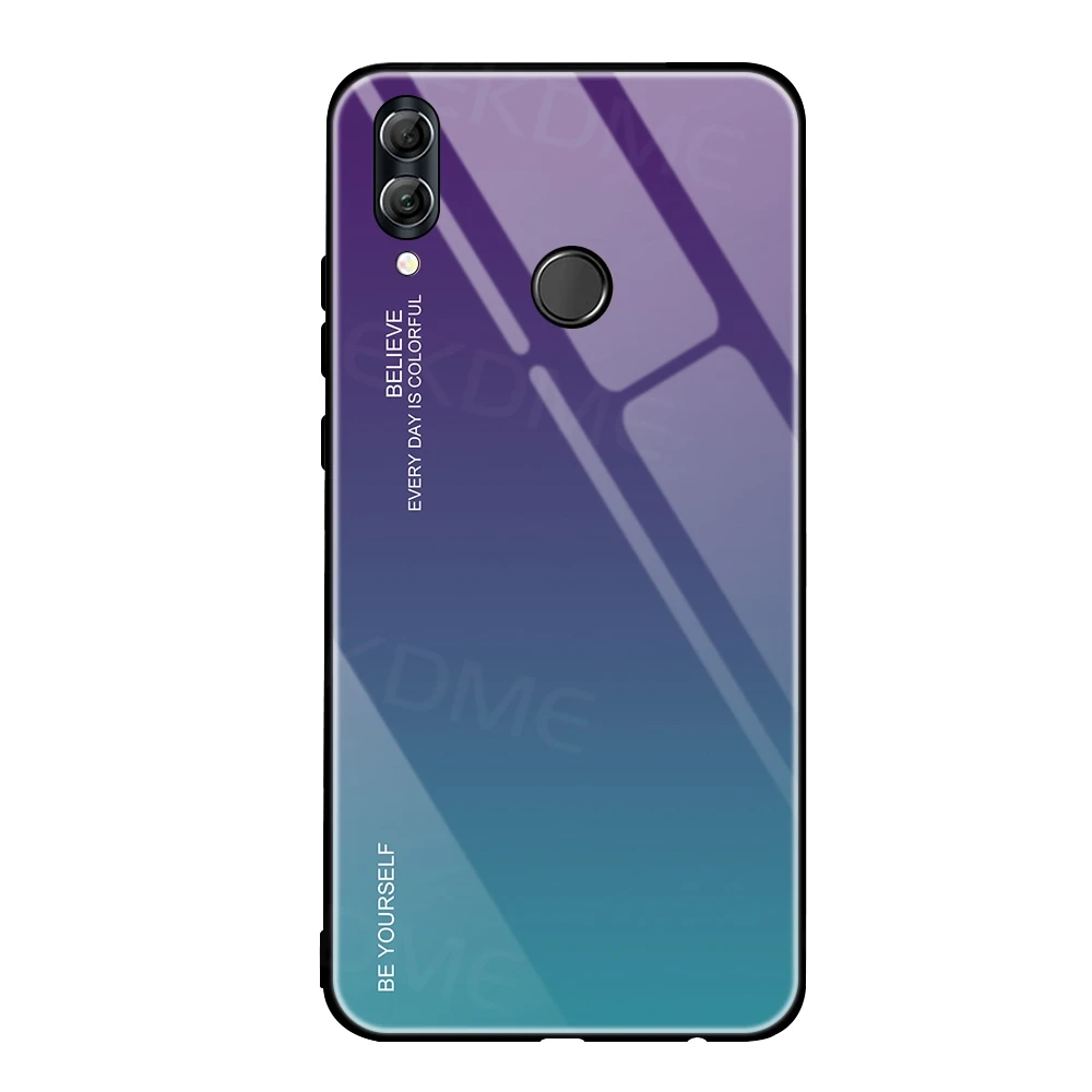 03 Градиент чехлы с закаленным стеклом для huawei Honor 10 9 Lite 20 20 Pro вид 20 V20 8X Max 10i 20i Nova 5i 5 Pro 4 Magic 2 чехол для телефона - Цвет: 03