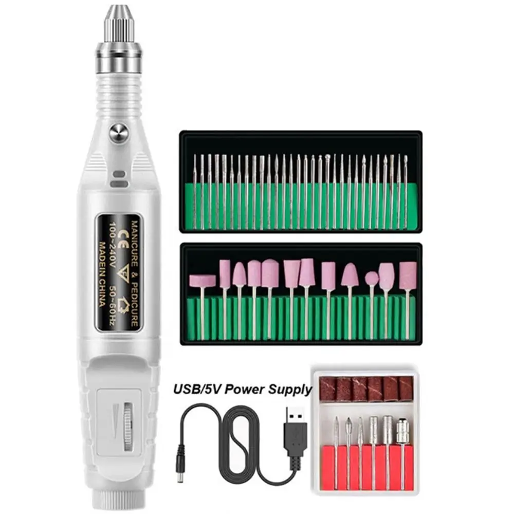 1 комплект электрическая полировальная насадка для ногтей USB-питание портативная