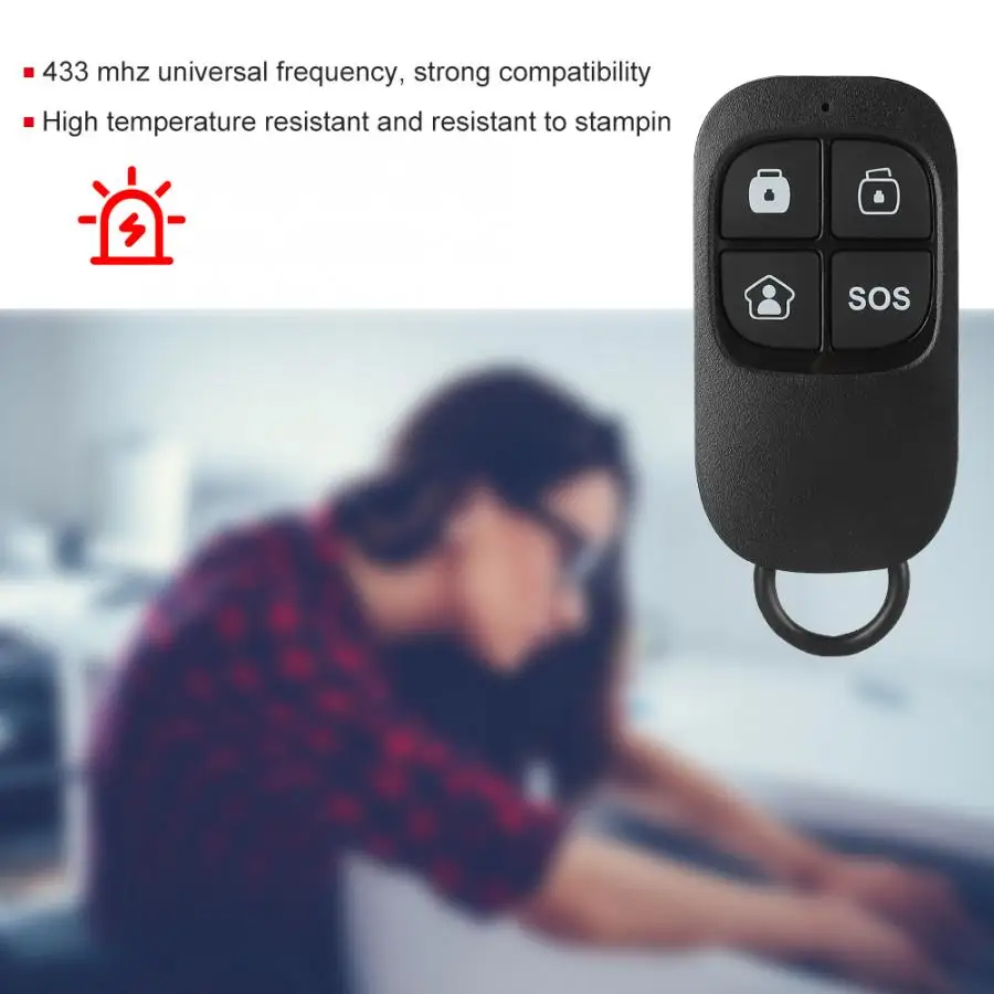ES-RC1 433MHz Wireless RF Smart Remote Control for Alarm System Transmission Distance 80 M Strong penetrating power | Безопасность и