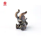 1 шт. Маленький Дьявол череп ретро латунь оксид меди EDC бусы на веревочке зонтик веревка шнур ремешок Подвески Нож бусины аксессуары