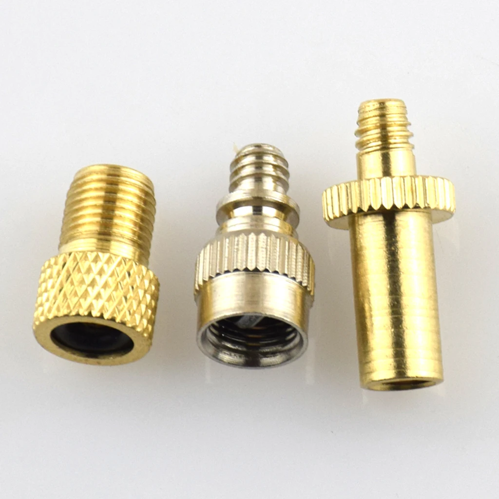 Комплект 3 велосипедных насосов трубы Presta Schrader лес переходник клапана конвертер |