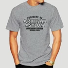 Мужская футболка с изображением лечебницы Аркхема, футболка премиум-класса с изображением сихиатрической больницы в Готэме-Сити, women-4303A