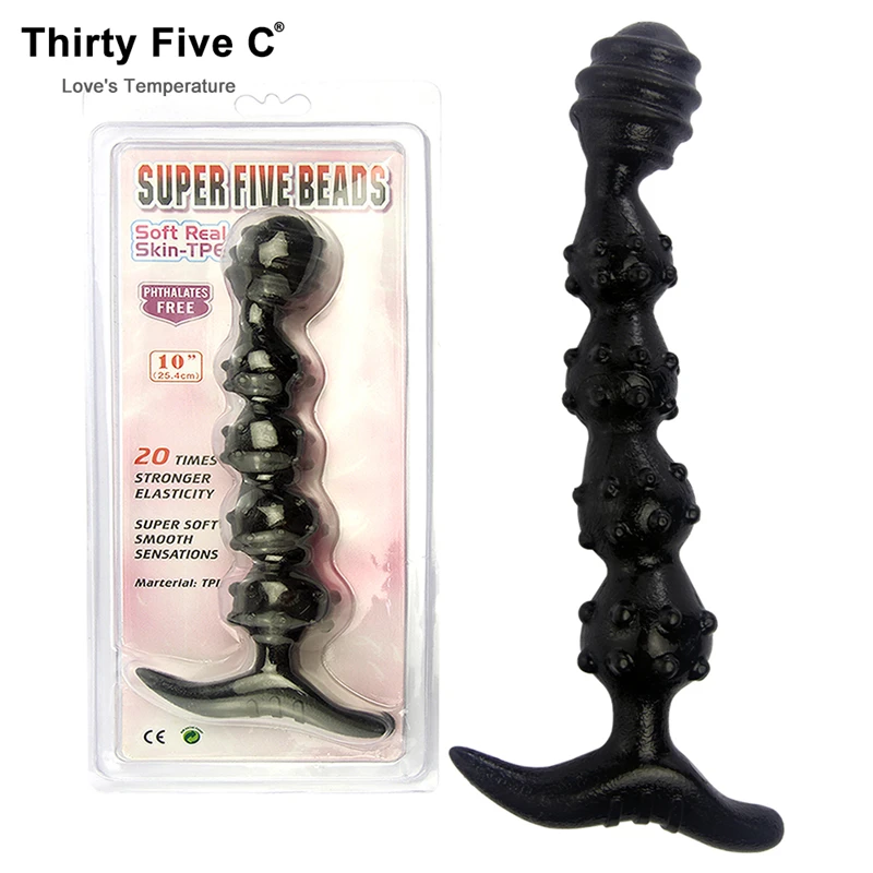 Новинка игрушки анальные пробки стикер с бусинами 10 дюймов массажер не
