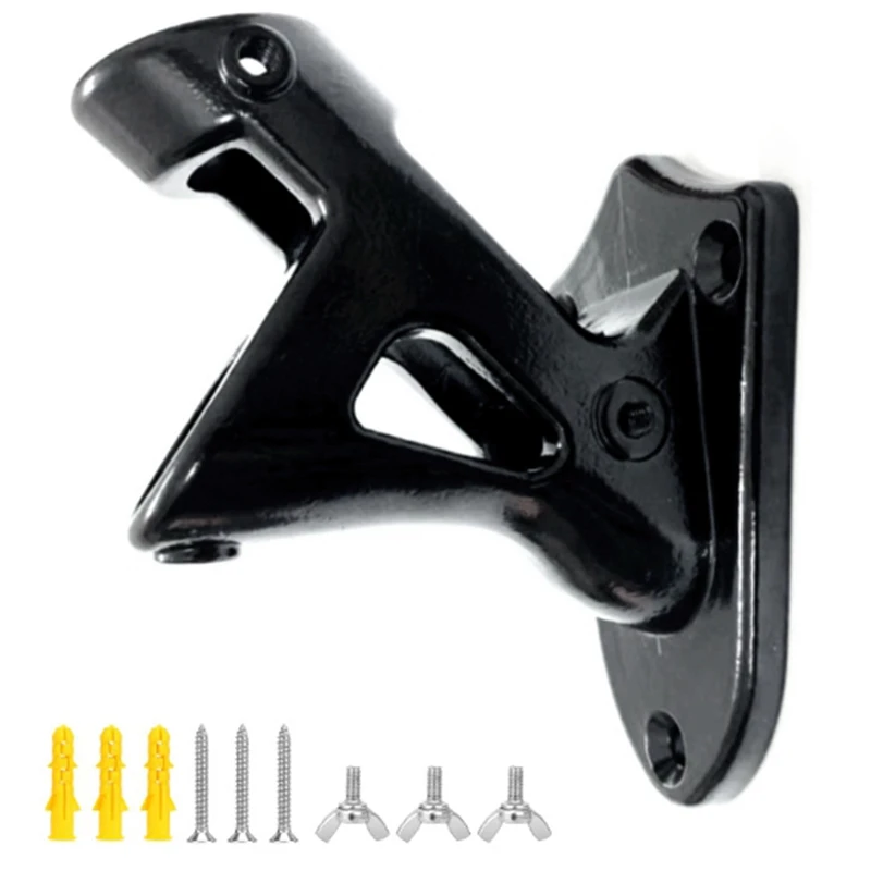 

Сверхмощный держатель для флагштока из нержавеющей стали, Монтажный кронштейн для флагштока (черный)