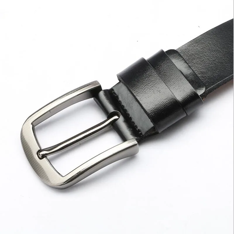 

Two different styles Fashion Men Genuine Leather Belts luxury designer belt Top Quality Male Casual Pin Buckle Jeans waist belt