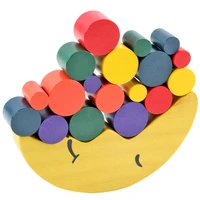 kids wooden toys moon balancing game kids educational toys for children wooden building blocks baby children balance wooden toys