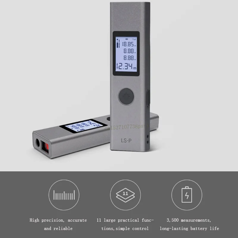 Лазерный дальномер Xiaomi Duka 40 м LS-P USB Flash для зарядки дальномер Высокоточный Дальномер Измерения