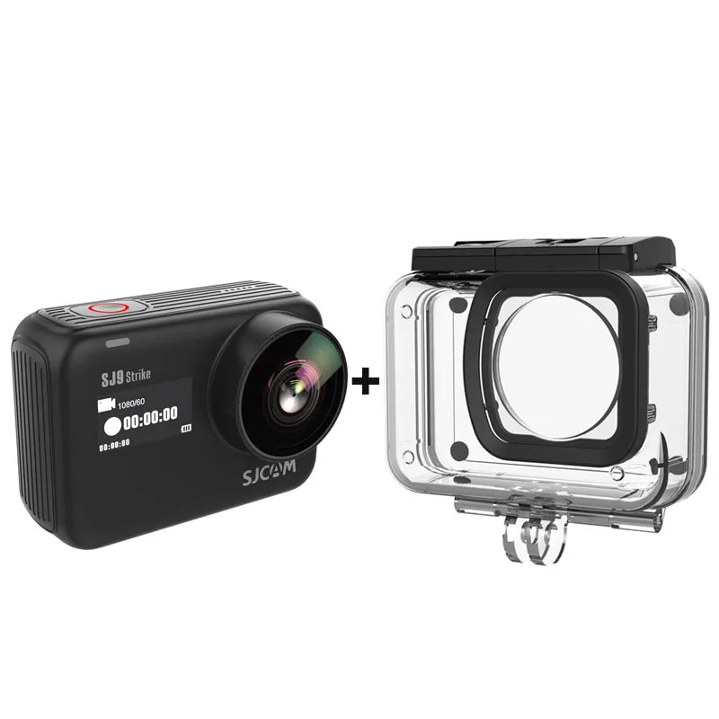 SJCAM SJ9 Strike Экшн-камера 4K 60fps WiFi Спорт DV тело Водонепроницаемый Ambarella H22 Беспроводная зарядка 2,3" экран Gyro SJ Cam - Цвет: Add Waterproof Case