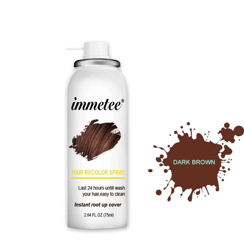 Dark Brown IMMETEE краска для волос спрей для восстановления цвета волос для заполнения цвета волос 1 шт. цвет волос здоровая краска для волос заправка корней волос - Цвет: Dark Brown