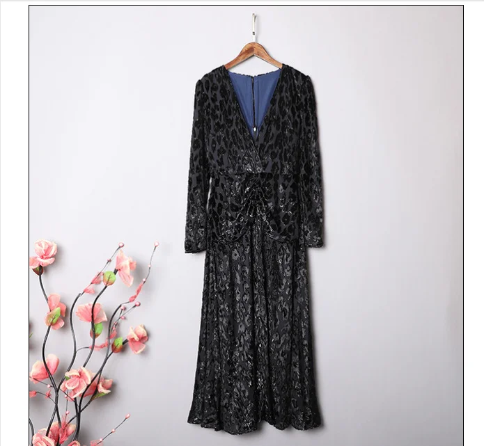 LUNA The same star 2020 весеннее женское платье из хлопка и льна с длинным рукавом v