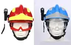 Противопожарный шлем, защитный шлем, защитный шлем из АБС, защитный спасательный шлем с фарами и противопожарными очками