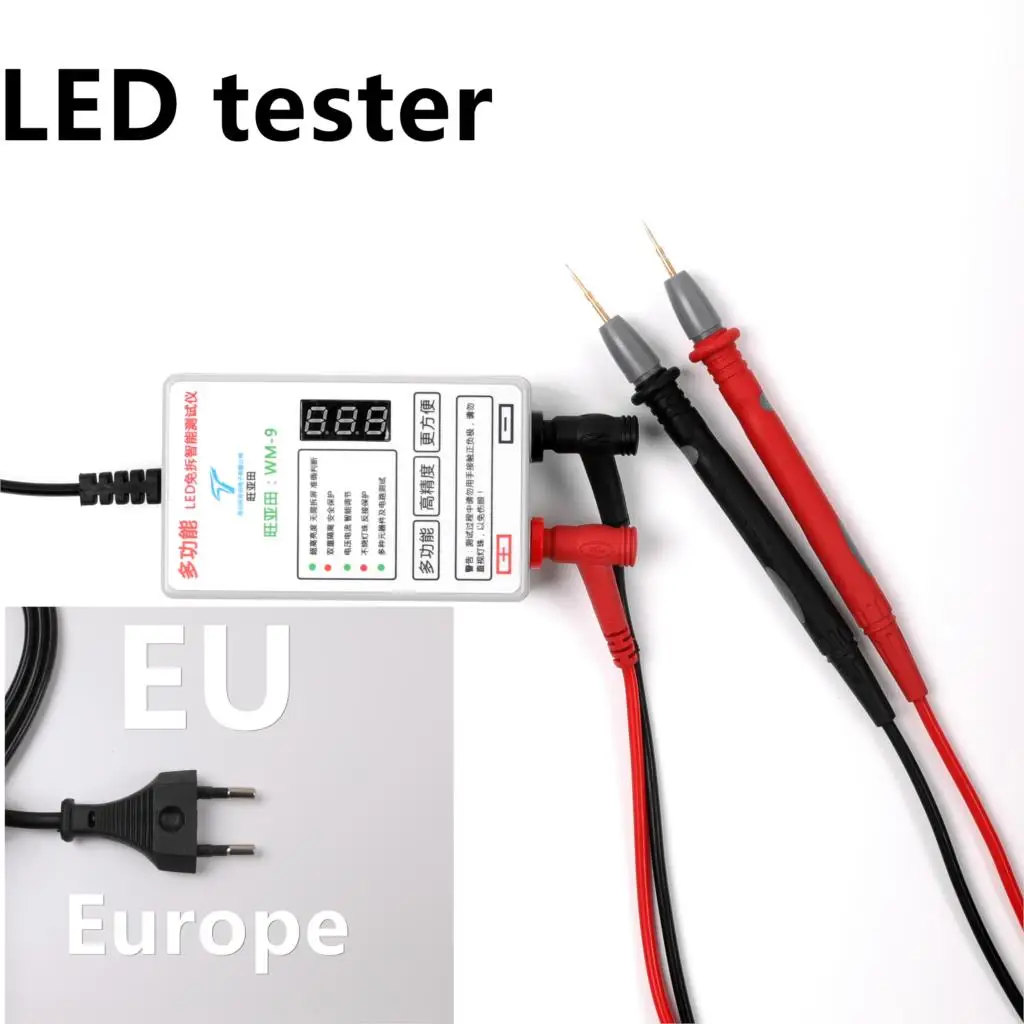 

LED LCD TV Screen Backlight Zener Diode Tester Meter Lamp Strip Bead Light Board Test Tool Output 0~300V US Plug