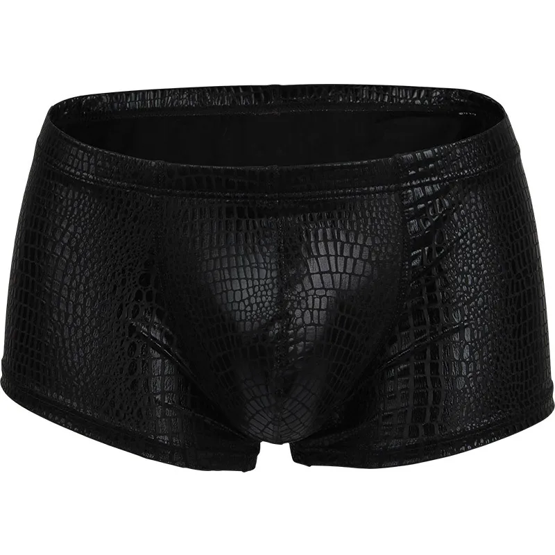 Sexy Men Underwear Imitate Snake Skin Boxers Novelty Man Underpants Male M XXL Under Wear Gay Night Club Performance Clothing | Мужская
