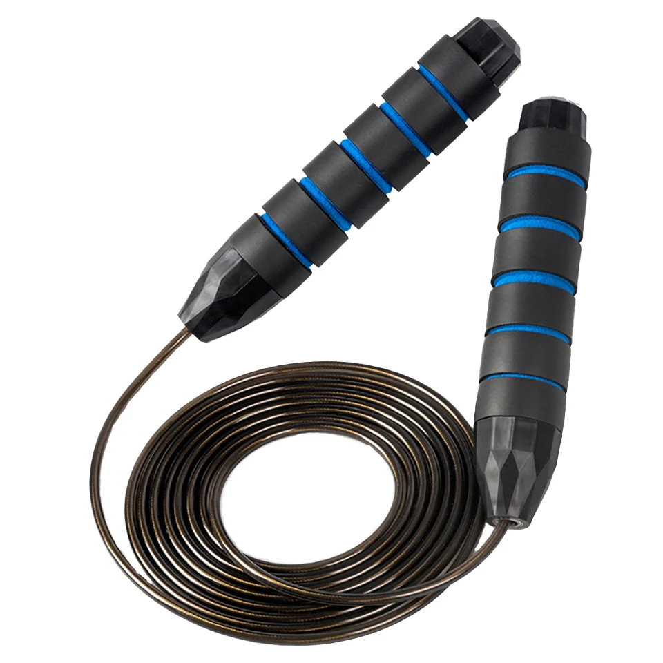 

Скакалка GOBYGO с двойным подшипником, стальной трос для тренировок и бодибилдинга, оборудование для прыжков и фитнеса, унисекс