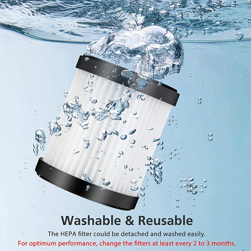 

Replacement HEPA Fliter Compatible for MOOSOO XL-618A and GeeMo G201 Cordless Vacuum