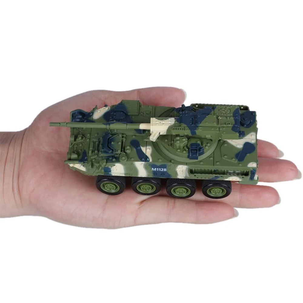RC Tank Mini 4CH Remote Control Car Crawlers Stryker Vehicles Radio Controll Electronic Crawler Military Battle Tank WW2 Toys enlarge