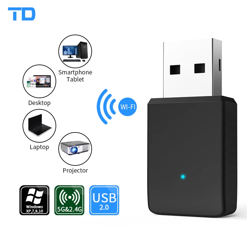 FSD GLU9 AC650 Беспроводная Двухдиапазонная автоматическая установка USB2.0 Мини Сетевой