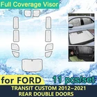 Солнцезащитные козырьки для Ford Transit Custom 2012  2021, защита от солнца, ветровое стекло, аксессуары с козырьком