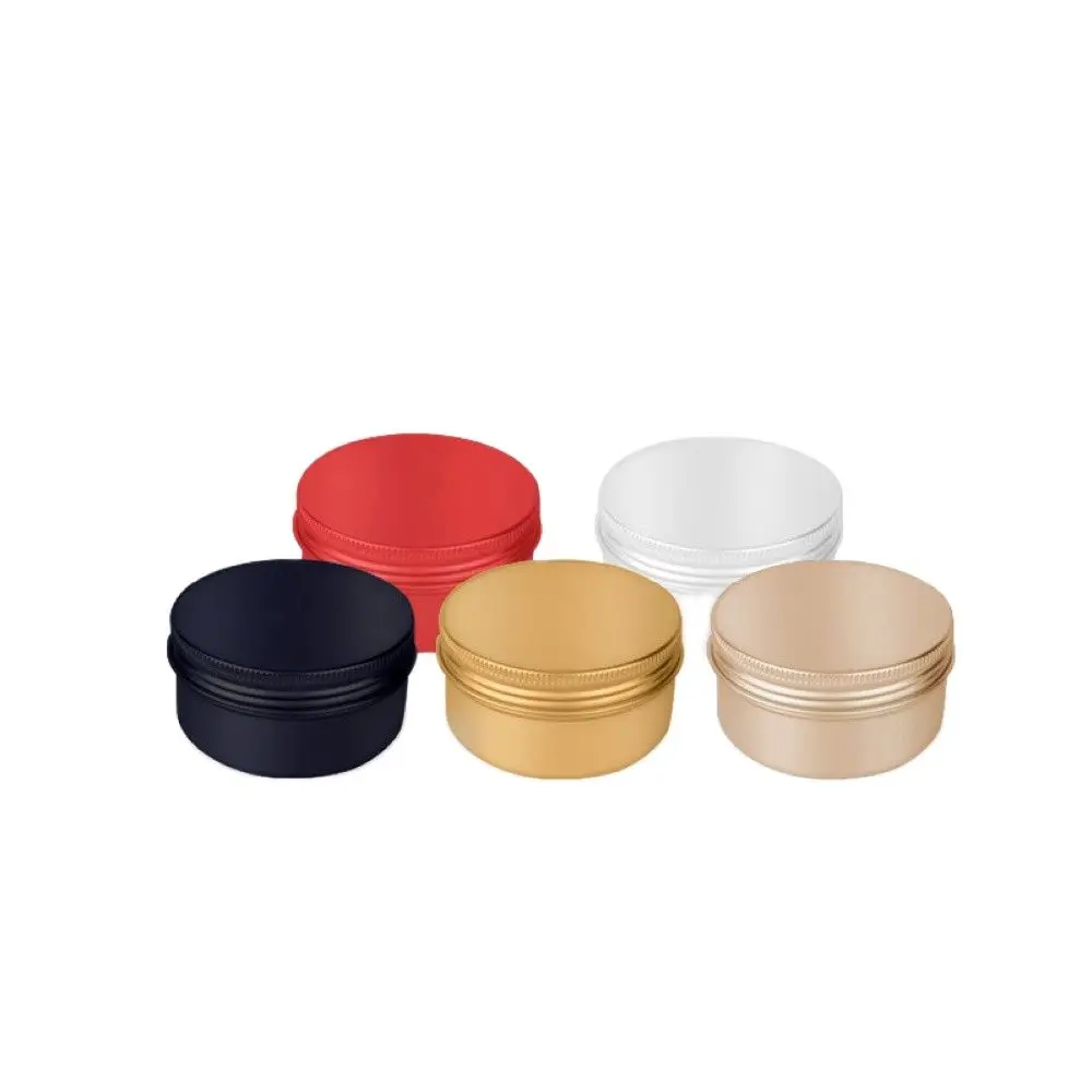 

Коробка для Ароматических Свечей, алюминиевая баночка для чая, жестяная коробочка для конфет, банок с винтовой крышкой, восковая баночка для помады многоразовый косметический контейнер 80 мл