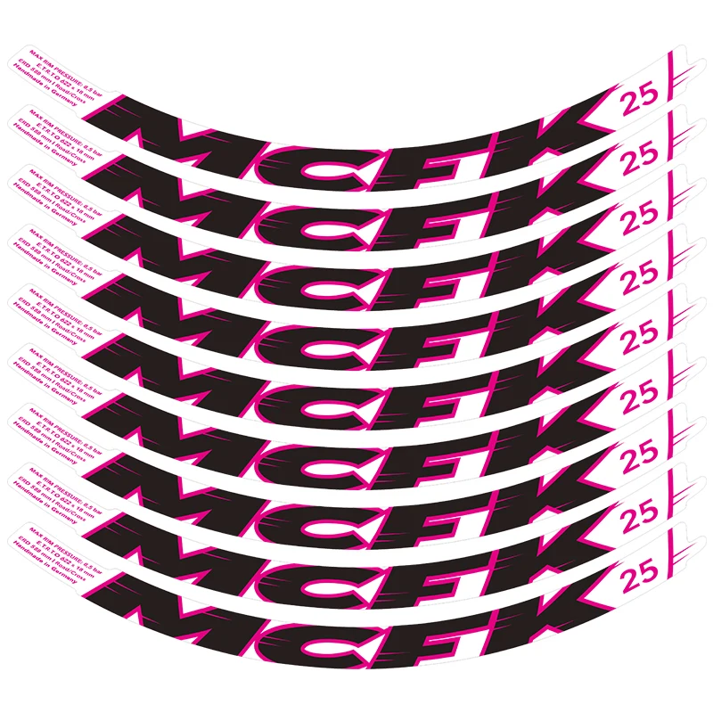 

READU bicycle stickers Road bike MCFK 25Disc rim ring sticker wheelset decals