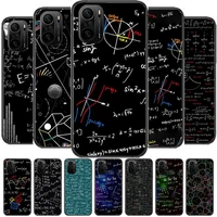 interesting calculation formula phone case for xiaomi redmi poco f1 f2 f3 x3 pro m3 9c 10t lite nfc black cover silicone back pr