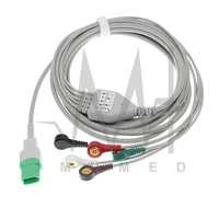 ecg ekg 35 lead one piece cable and electrode leadwire for datascope mindray patient monitor snapclipvet alligator clip