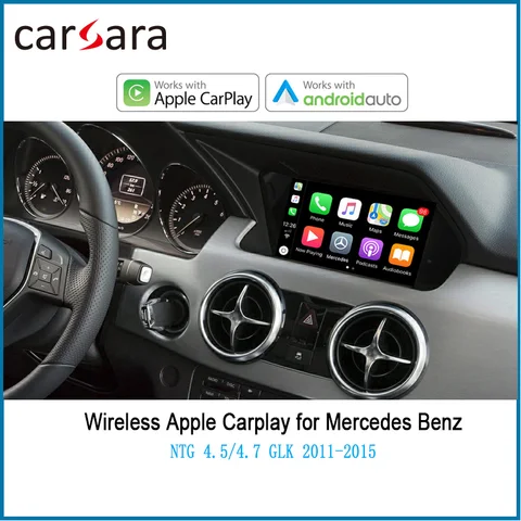 Беспроводной адаптер CarPlay для Merce des GLK 2011-2015 с функциями Android Auto Mirror Link AirPlay