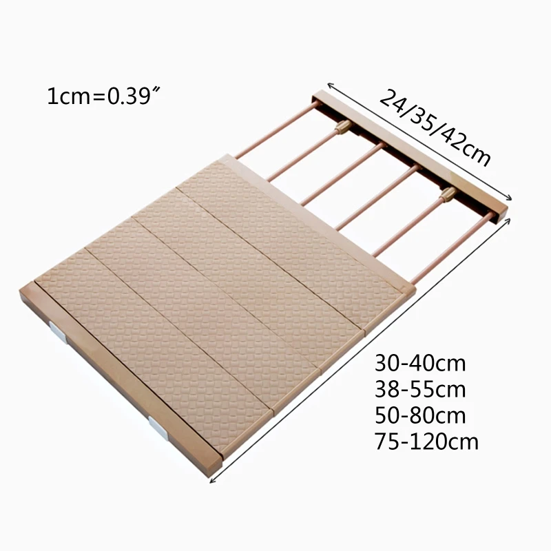 

Telescopic Layered Wardrobe Storage Shelf Adjustable Kitchen Closet Storage Rack Home Shoe Cabinet Partition Plate Bathroom