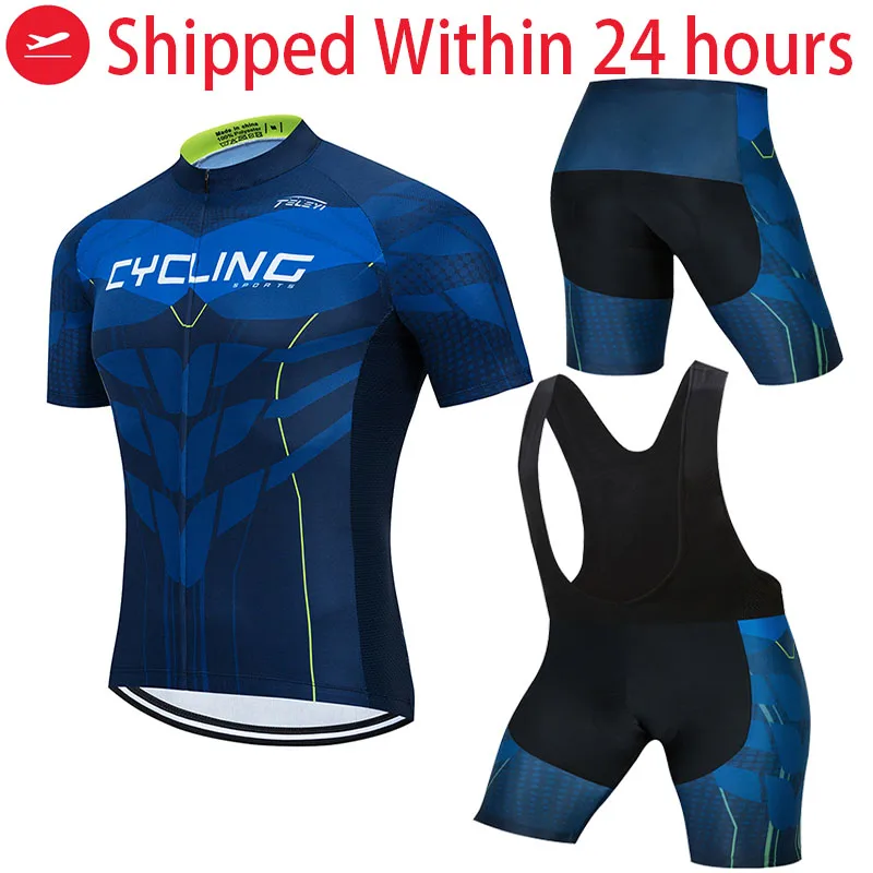 

2022 TELEYI Cycling Jersey Men's Short Sleeve Cycling Jersey Summer Cycling Jersey Shorts Set Triathlon Team Cycling Jersey