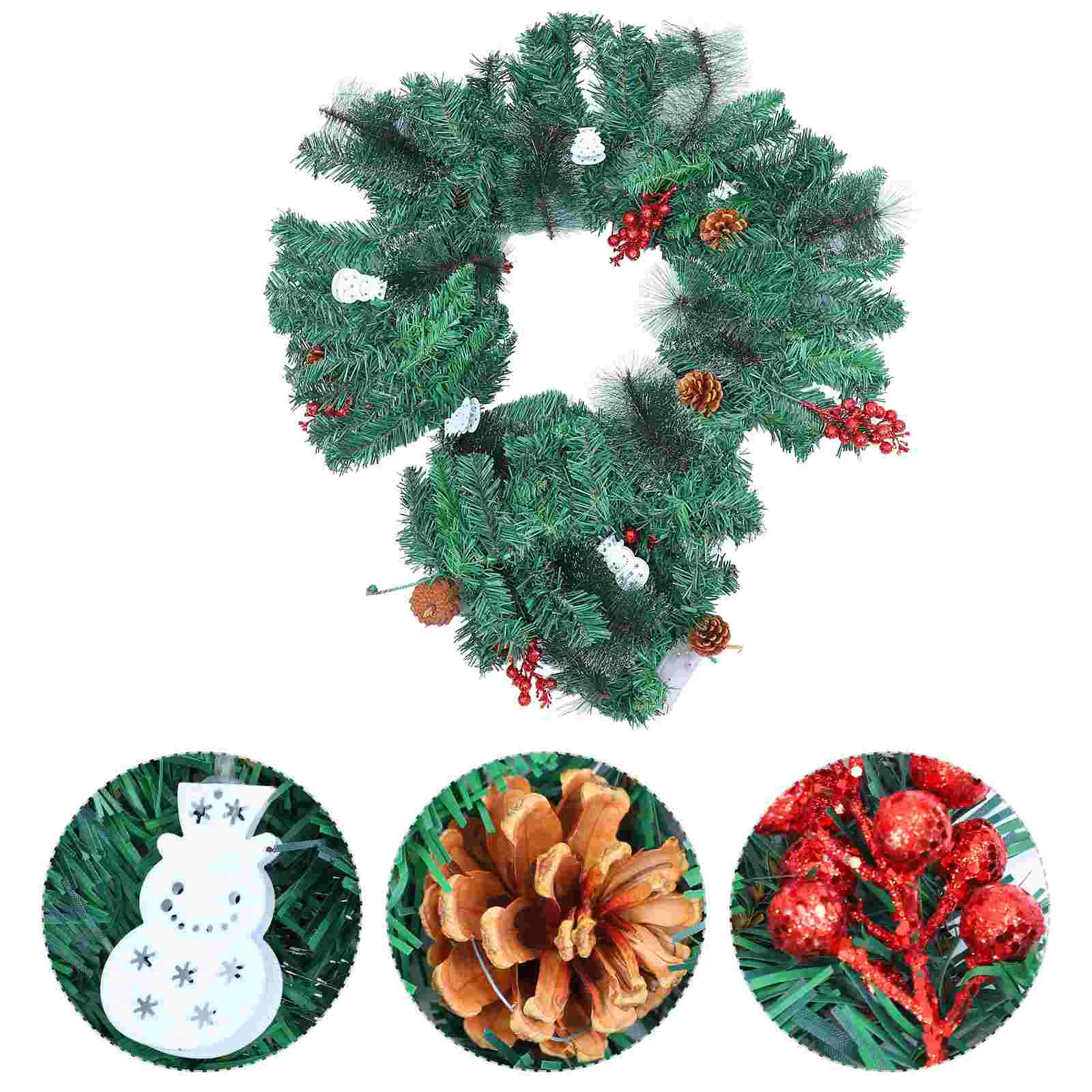 

Christmas Artificial Rattan Decoration Xmas Hanging Rattan with String Light
