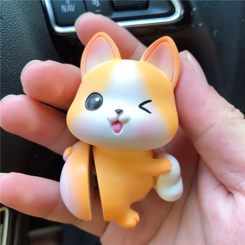 Милое украшение для автомобиля милые Мультяшные украшения в виде животных с