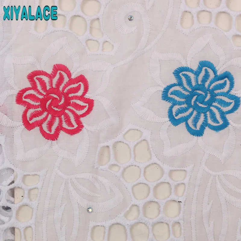 Новейшая Черная кружевная ткань из гипюра Африканская Хлопковая