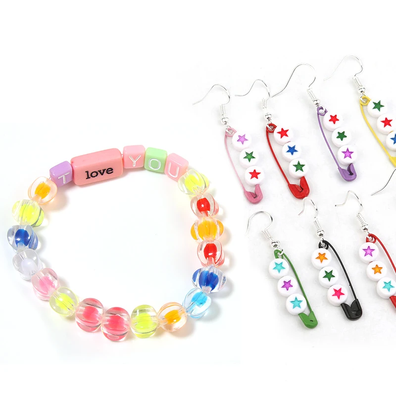 

50Pcs/Lot 11mm Mix Color Beads Acrylic Quadrilateral 2.2mm Hole For Jewelry Making Finding Handmade Diy