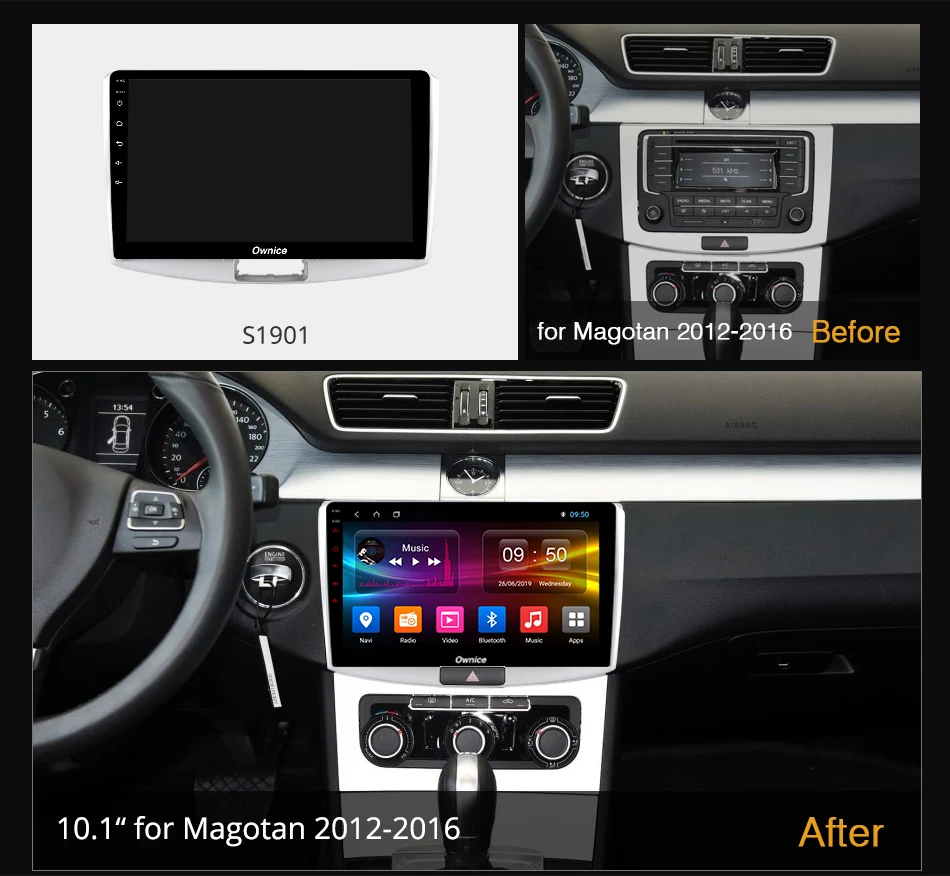 Автомобильный DVD-плеер Ownice 10 1 дюйма 8 ядер Android 0 для Volkswagen Magotan 2012-2016 k3 k5 k6 GPS 4G LTE DSP