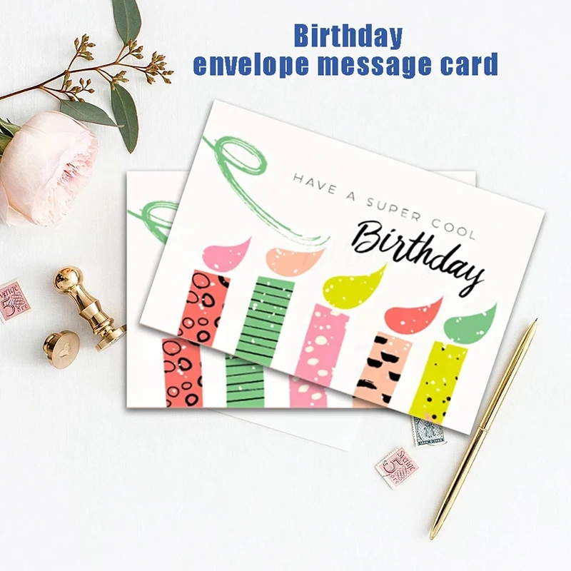 

36 Pack Greeting Card Eco Friendly Unique Birthday Cards Large Happy Birthday Cards Set for Adults and Kids Writing