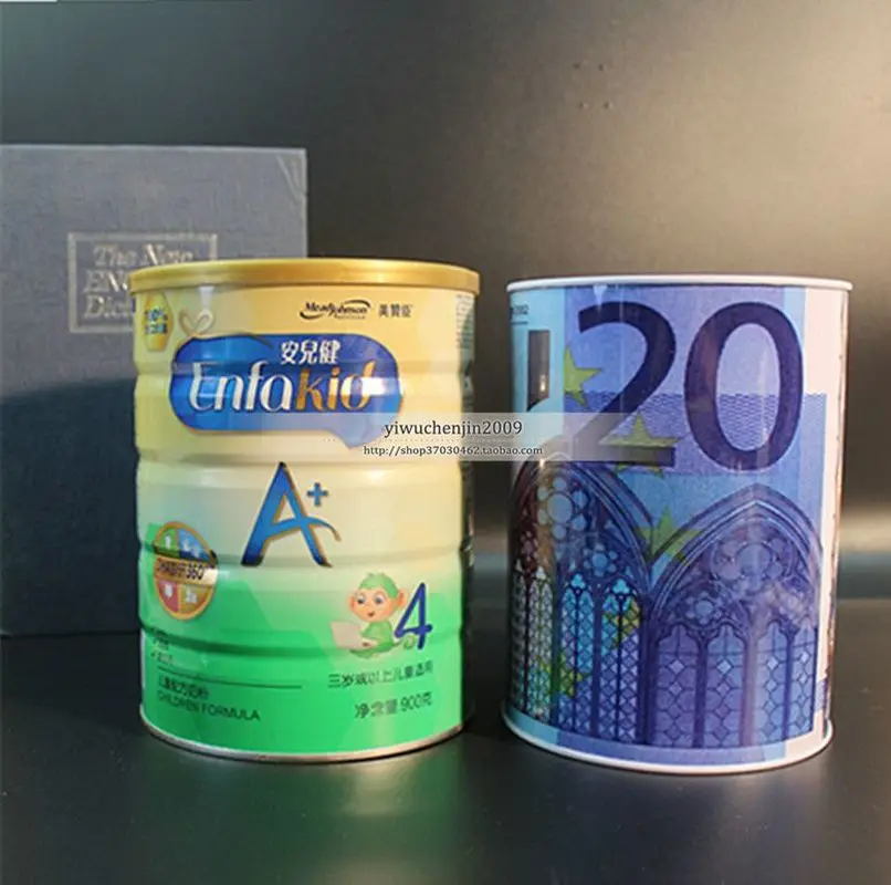 Креативный металлический цилиндр свинья копилка для экономии украшения дома