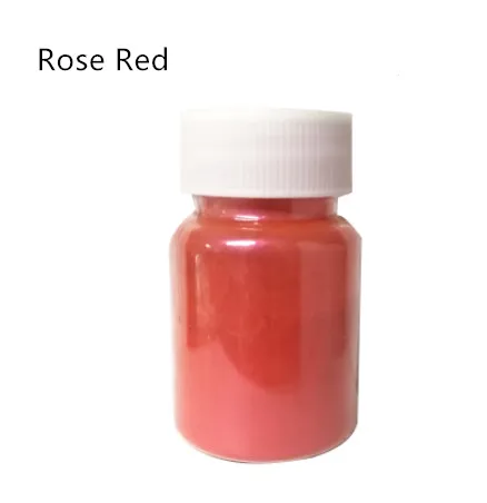 Rose red 15 г съедобный золотой порошок мусс торт помадка Макарон шоколадное украшение блестящий порошок серебряный жемчуг порошок цвет выпечки пыль - Цвет: Rose red