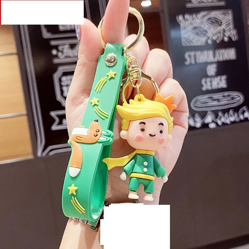

Creative Cartoon Character Boy Silicone Keychains Student Backpack Pendant Car Seat Keyring Birthday Gift Friend Party Keychain