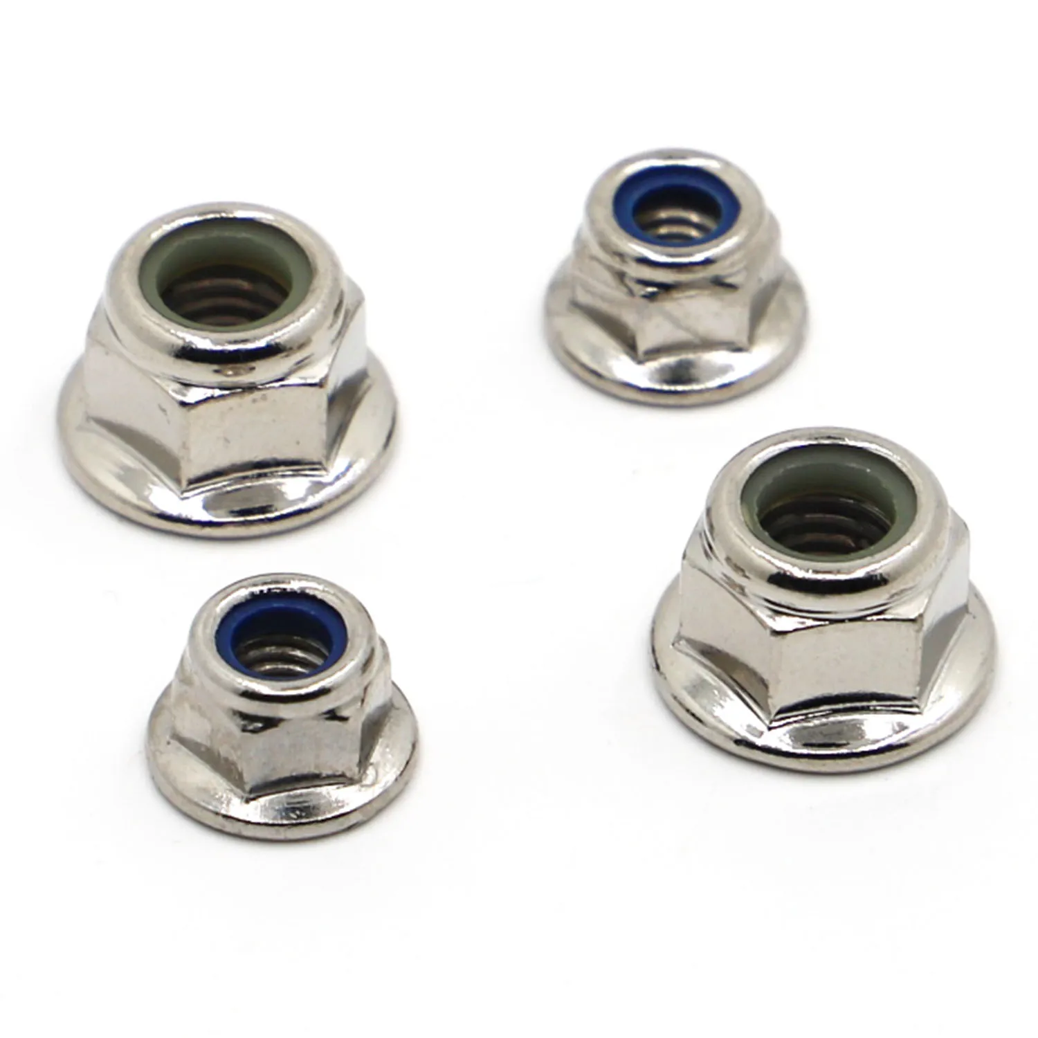 10 шт. никелированная углеродистая сталь метрическая резьба нейлоновая вставка