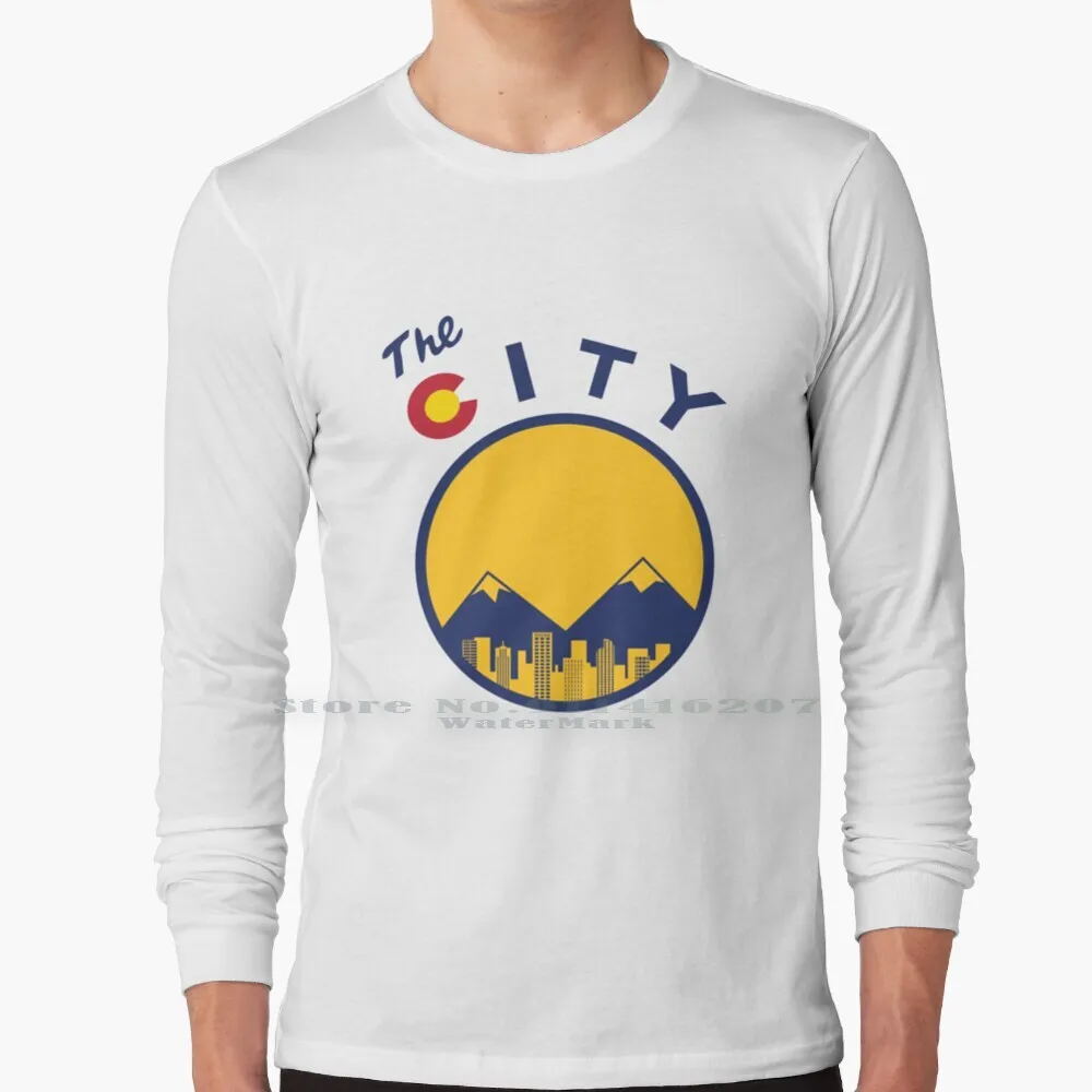 

The City T Shirt 100% Pure Cotton Denver Colorado Mile High City The City Mountain Fresh New Cool 303 5280 Tourist Ski