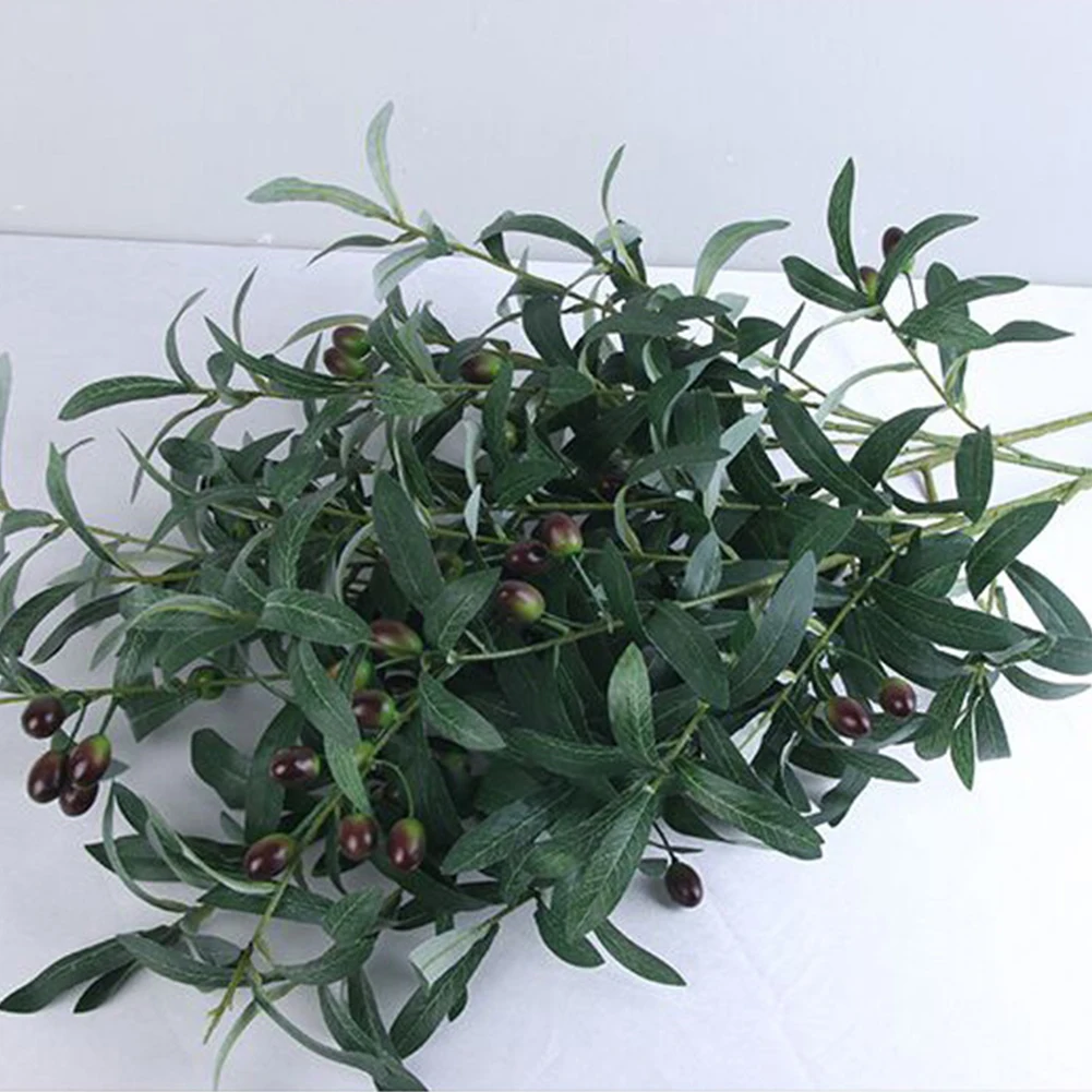 Искусственные европейские ветви оливкового дерева с оливковыми фруктовыми