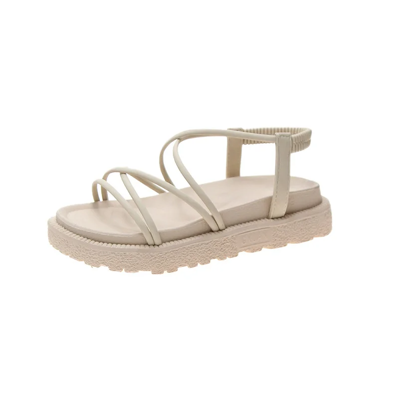 

2021 Flat Sandals Women Shoes Gladiator Open Toe Non-slip Soft Sandals Female Casual Roman Sandals Women's Platform Beach Shoes