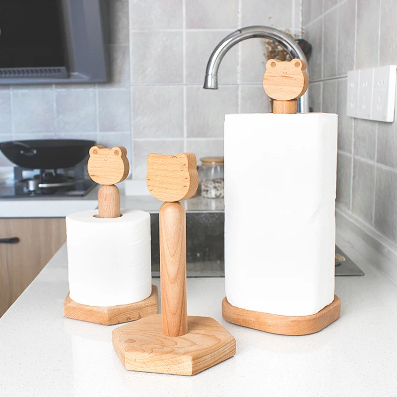 31x13 см мультфильм Деревянный рулон бумажных полотенец Держатель для кухня ванная